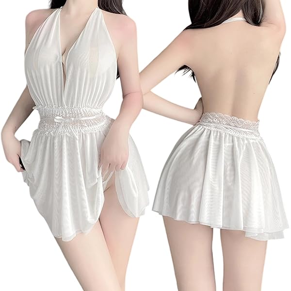 [Joyasslly] コスプレ セクシー パジャマ ランジェリー 過激 可愛い レース ベビードール キャミソー…