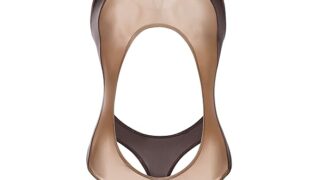 コスプレ – [LOST-G] レディース ハイレグ ボディスーツ シースルー カットアウト デザイン ワンピース 水着風 超伸…