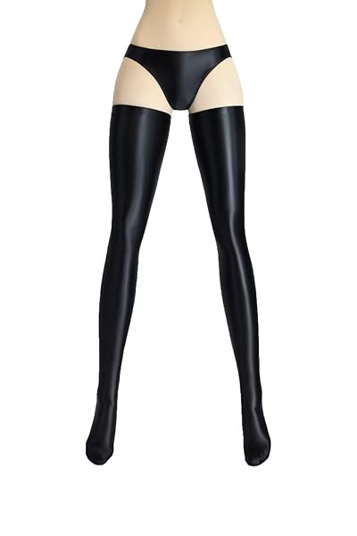 コスプレ – MJINM 超光沢ニーハイストッキング ロング 波型滑り止め 伸縮性 極薄素材 激密着 目立つレースクイーン キャ…