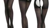 ランジェリー – [MO FACTORY] オープンクロッチ 穴あきストッキング 選べるカラー3足セット 黒/MIXカラー/肌色 パ…