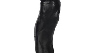 ディルド – アナルプラグ PVC 吸盤付き ブラック 四つのサイズ L:5cmX19cm