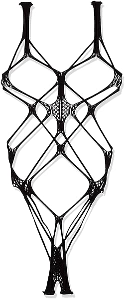 [R-Dream] フィッシュネット ボディストッキング タイツ 穴あき オープンクロッチ ランジェリー