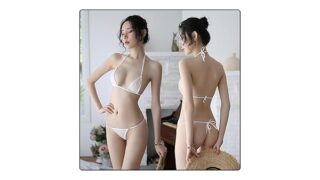 ランジェリー – [REPROMGO] 女性用 上下セット セクシー マイクロビキニ 過激 紐パン Tバック Tバック 変態 極小 …
