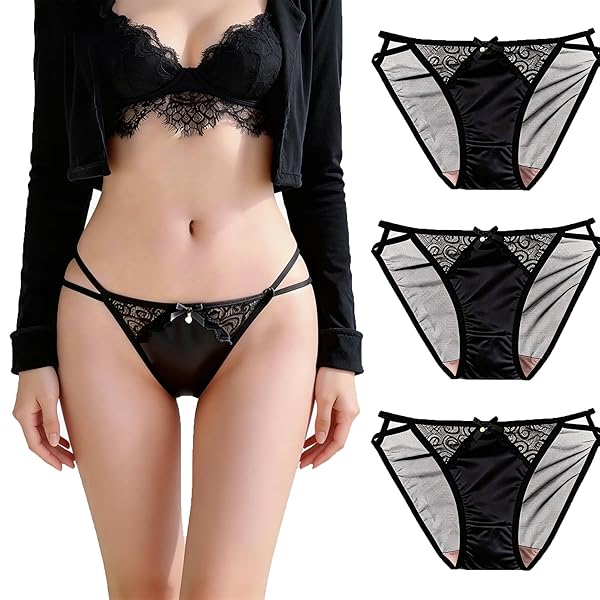 ランジェリー – [Raiplusライプラス] ショーツ【レースｘサテンｘセクシー】レディース セクシーショーツ M L XL