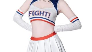 [SENMHS] セクシー チアリーダー コスプレ 衣装 レディース 赤 白 青 スポーツユニフォーム風 ミニスカ…