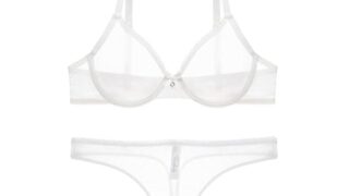 [Sexy code 1701] ブラジャー Tバック 2点セット シースルー 透け ランジェリー セクシー 下着