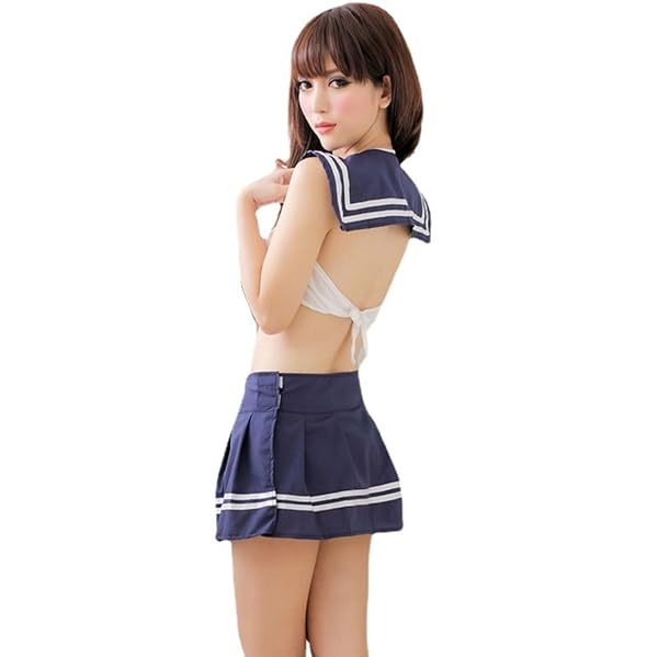 [オーミィ] ミニスカ セーラー服 & Tバック セット セクシー コスプレ 衣装 コスチューム レディース フリ…