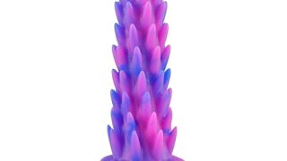 ディルド – TaRiss’s 3代目 アナルプラグ 吸盤仕様 シリコン パープル ブルー M 5.5cmx19cm