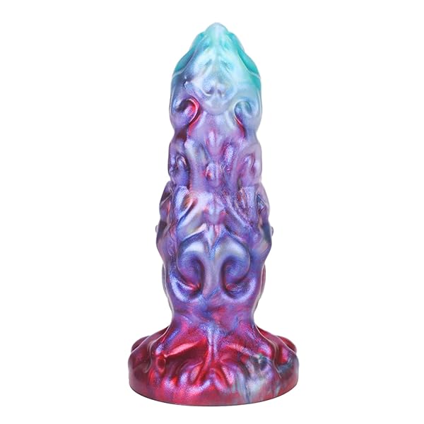 ディルド – TaRiss’s アナルプラグ 突起付き 凹凸あり 吸盤付き シリコン S 6.4cmx19.6cm パープル