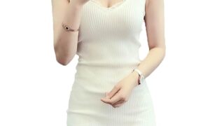 コスプレ – [What’s!?] メンズエステ メンエス 衣装 ミニ ワンピース レディース ニット タンクトップ 胸元 セク…