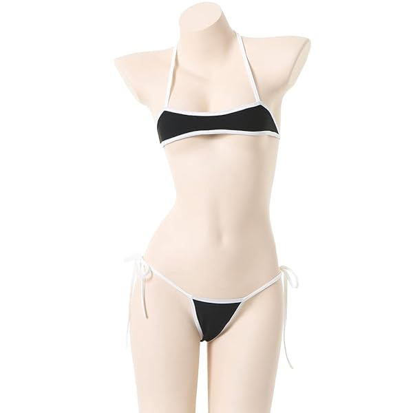 [YANJING] マイクロビキニ 超 極小 かわいい セクシー スク水 アニメ 水着 過激 コスプレ 可愛い ス…