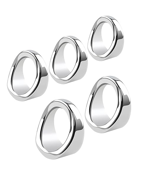 Yemaxコックリング ペニス 金属 ペニスリング 男性用楕円形cock ring ペ二スリング304ステンレス …