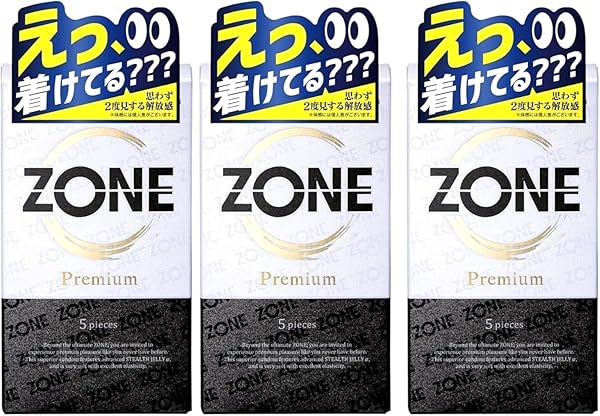 安心のプライバシー配送 ZONE コンドーム プレミアム 5個入×3箱