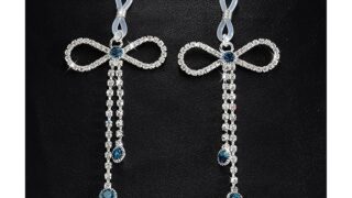 sm – Alipニップルリング 乳首開発 1ペア 乳首攻め アダルトグッズ 女性 【揺れるリボン＆タッセル】 ニップルピア…