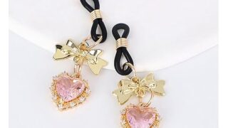 sm – Alipニップルリング 乳首開発 乳首責め乳首ピアス 宝石装飾乳首クリップ 合金ニップルクリップリボンハート設計乳…