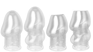 sm – Emoi ペニスリング コックリング ペニスサック セット TPE 男性用 2点セット 人気 極薄 透明な 防水 …