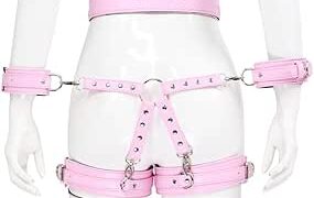 sm – SMグッズ PUレザー 束缚ベルトセット 手枷 腿枷 腰ベルト 調整可能 コスプレ 情趣 拘束具 カップル向け コ…