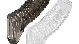 sm – ペニスサック アダルトグッズ 男性用 柔らかい 透明 TPE製 コックリング ペニス シリコン 弾力 イボイボ 大…