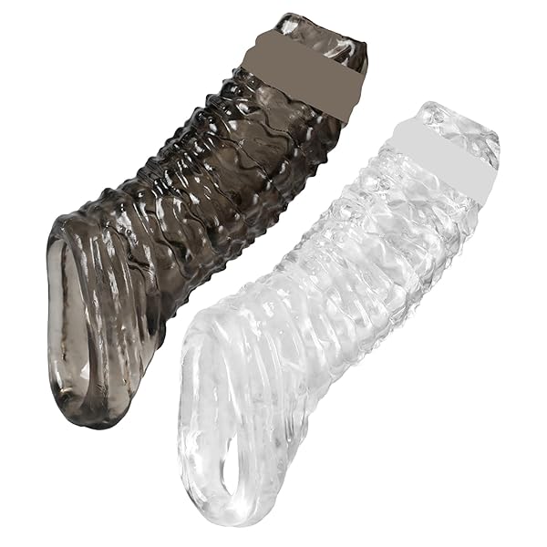sm – ペニスサック アダルトグッズ 男性用 柔らかい 透明 TPE製 コックリング ペニス シリコン 弾力 イボイボ 大…