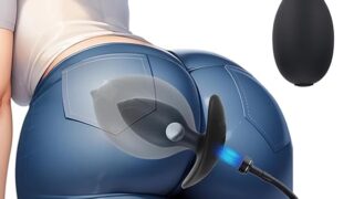 ディルド – マグネット式 アナルバルーン 手動ポンプ付き アナルプラグ アナル拡張 シリコン製 前立腺刺激 アナル開発 初心者…