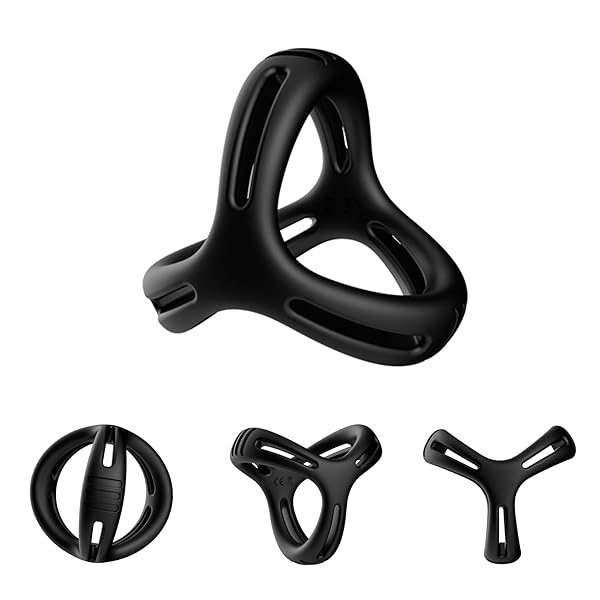 コックリング 高い伸縮性 三角型 グッズ／シリコン製 ペニスリング ロックリング 大人のオモチャ 男性用アダルトグ…