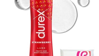 デュレックス 潤滑ゼリー ストロベリー 100ml 水性 ローション フレーバータイプ + おまけ付き