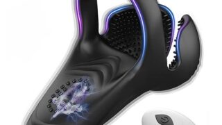 ペニスリング コックリング 電動バイブ 【10種類振動モード 会陰部 睾丸 三点同時刺激 男女共用】 玉袋攻め ペ…