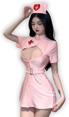 コスプレ 大きいサイズ ナース コスチューム 2L 3L 4L かわいい 看護婦 看護師 医療 セクシーランジェリ…