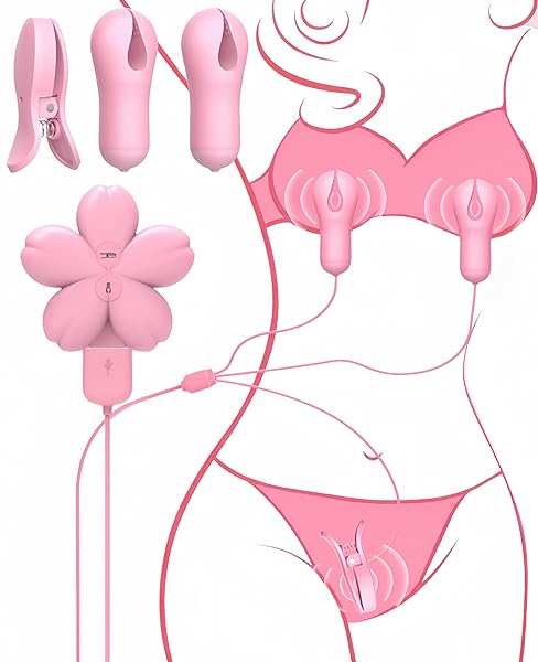 「上下3点ビクビク！挟んで震える快感開発」Weyuuyuバイブ 乳首ローター 電動乳首クリップ 乳首攻め アダルト…