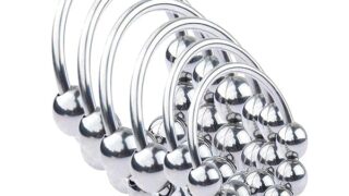 6点セット コックリング ステンレス ペニスリング 男性用 6ビーズ付き アダルト用リング 25mm-40mm直径…