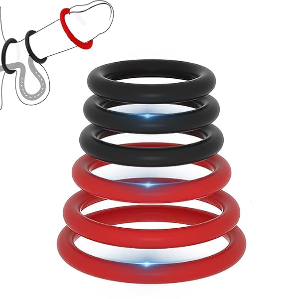 6点セット 包茎リング ペニスリング ペニスリング コックリング シリコン製 ペニス拘束具 SM 男性用 アダルト…