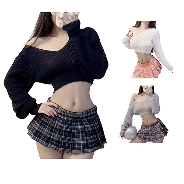 [Apparlxer] JK コスプレ レディース ハーフトップ スカート 女子高生 コスチュームセット かわいい…