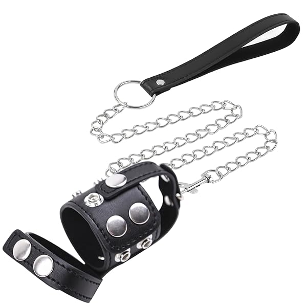 貞操帯 ペニスカバー CBT コックリング ペニス 睾丸拷問 ペニススリーブ リーシュ付き レザー 男性用貞操帯 …