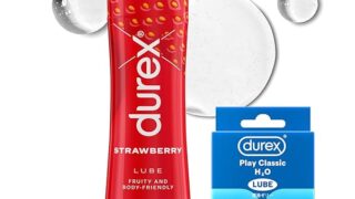 Durex デュレックス 潤滑ゼリー ストロベリー 100ml 水性 ローション フレーバータイプ + 試供品付き…