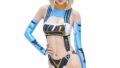 コスプレ – [LOST-G] セクシー 光沢 ハイレグ水着 ニーハイ タイツ 手袋 シンプル RQ レースクイーン コスチュー…
