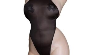 [MORApink] セクシー コスプレ レオタード ハイレグ シースルー 透け メッシュ ボディスーツ ボディス…