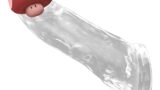 Meetersペニスサック 透明 ペニスリング 男性用 陰茎袖 アダルトグッズ TPE製 繰り返し 高弾力 ペニス…