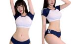 [Moerstar] 体操服 コスプレ ブルマ セクシー スク水 エッチ 体操着 女子高校生 スクール水着 上下セ…