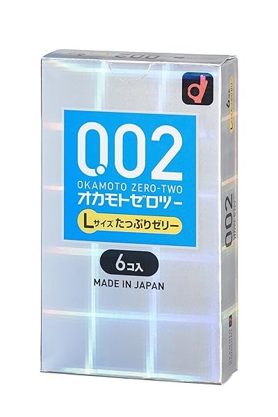 オカモトコンドームズ OKAMOTO オカモトゼロツー0.02 Lサイズたっぷりゼリー 6コ入