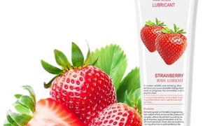 イチゴ味の潤滑ゼリー、舐められる潤滑ローション、水溶性ローション、潤滑剤ゼリー、イチゴエキス贅沢配合、弱酸性 PH…