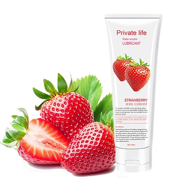 イチゴ味の潤滑ゼリー、舐められる潤滑ローション、水溶性ローション、潤滑剤ゼリー、イチゴエキス贅沢配合、弱酸性 PH…