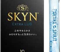 SKYN EXTRA LUB コンドーム 10個入 + ファイティングスピリットローション12mLセット