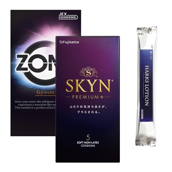 コンドーム – SKYNプレミアムプラス PREMIUM＋ 5個入り ZONE 6個入り HARKSローション