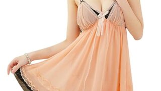 [Synlala] ベビードール セクシー ランジェリー 可愛い たっぷりレース シースルー スリップ ネグリジェ…