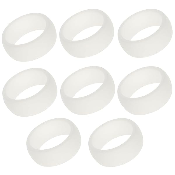 [VALICLUD] 8個入り柔らかいシリコンリング スポーツフィンガーリング シリコン製 通気性快適な着用感 ホ…