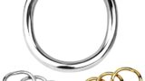 Yemaxコックリング ペニスリング 金属 φ50mm*1個cock ring 304ステンレス鋼流線型の美しい弧…
