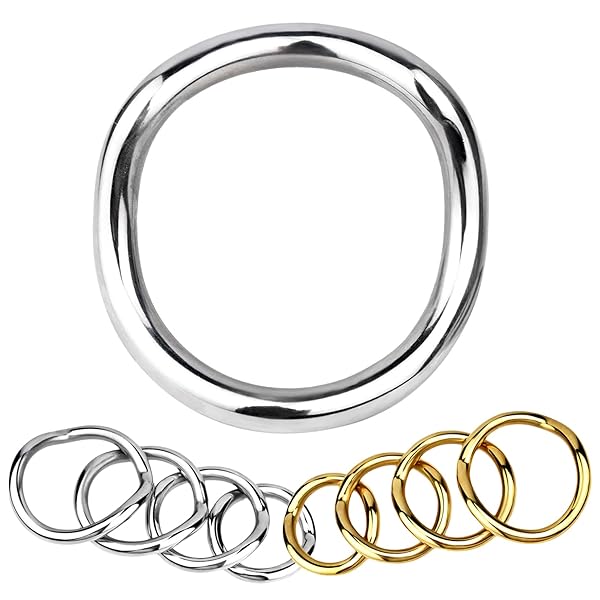 Yemaxコックリング ペニスリング 金属 φ50mm*1個cock ring 304ステンレス鋼流線型の美しい弧…