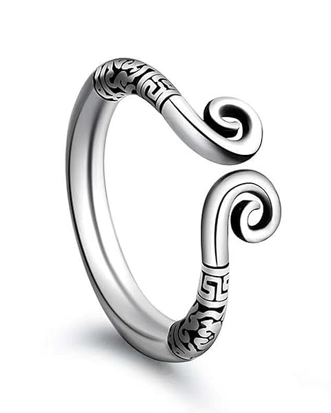 Yemaxコックリング ペニスリング 男性用 アダルトグッズ グランスリング 316ステンレス製 浮彫り模様金箍咒…