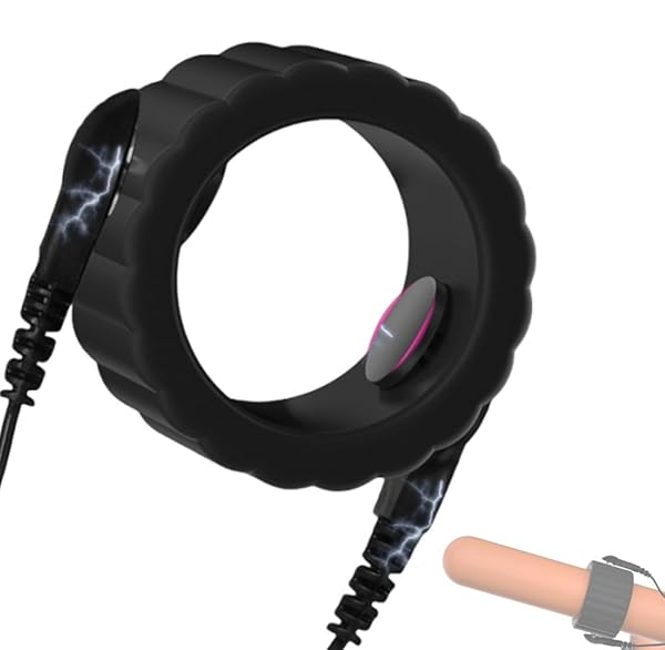 コックリング 電気ショック ペニスリングペニス拘束具 男性用 シリコン 電動バイブ sm拘束具組み合わせセット 大…