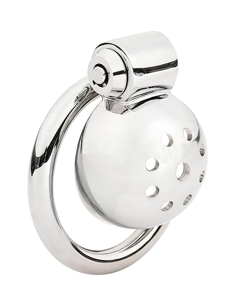 sm – Alip貞操帯 男性 極小 ていそうたい男性器鍋蓋型設計フラット貞操帯 押し込み贞操锁 男の娘用アルミ合金製貞操体…